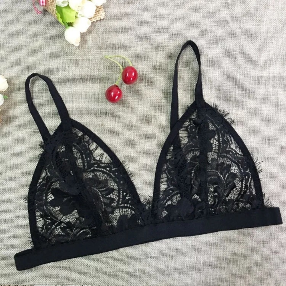 Sexy Sheer Lace Brallete Bra - Picture 6 of 8